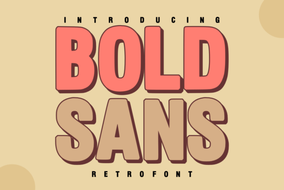Bold Sans: A Retro Display Font for Modern Creators
