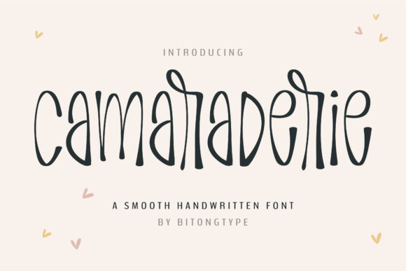 Camaraderie: The Handwritten Font That Feels Like a Friend