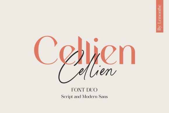 Cellien: A Font Duo for Modern Branding and Design