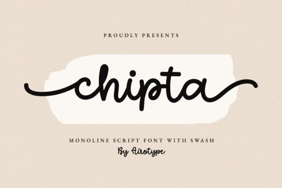Chipta: A Smooth Monoline Script for Modern Designers