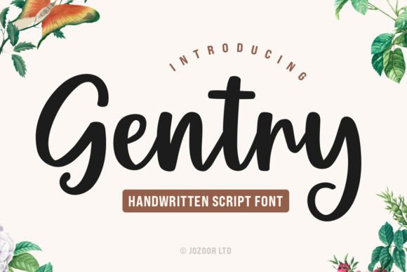 Gentry: A Script Font That Feels Like a Signature