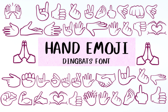 Hand Emoji: A Playful Typeface for Unforgettable Branding