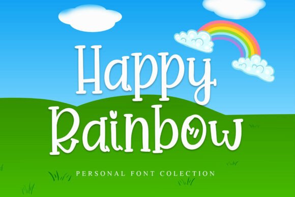 Happy Rainbow: The Handwritten Font That Radiates Pure Joy