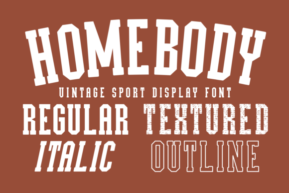 Homebody: The Vintage Sport Font with Modern Grit