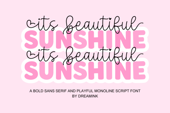It's Beautiful Sunshine: A Font Duo That Brings Brightness to Every Design