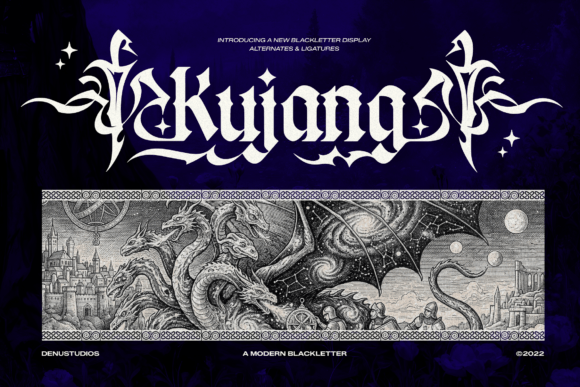 Kujang: The Font That Weaves Dark Fantasy Into Your Designs