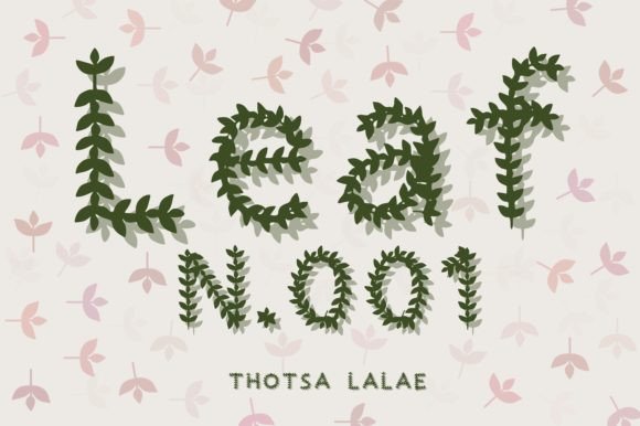 Leaf N.001: A Modern Font for Nature-Inspired Design