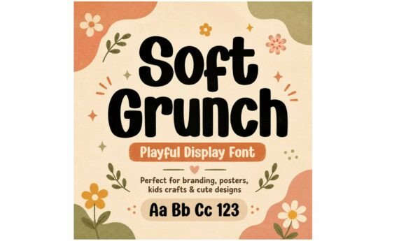 Soft Grunch: The Playful Retro Font for Happy Designs