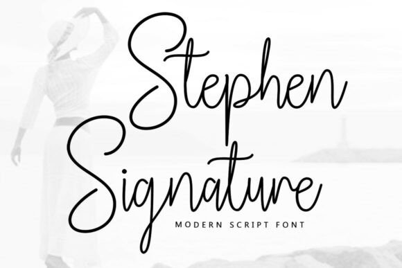 Stephen Signature: The Font for Effortless, Modern Elegance