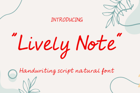 The Handwritten Charm of Lively Note: A Font with Soul