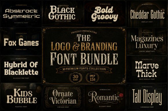 The Logo & Branding: A Font Bundle for Every Creative Vision